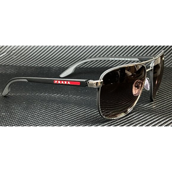 Prada Gunmetal Men's 62mm Sunglasses - Picture 1 of 4